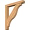 Ekena Millwork Funston Block Smooth Bracket w/ Offset Brace, Western Red Cedar, 5 1/2"W x 36"D x 40"H BKT0604X36X40FST05SWR - alternate 1